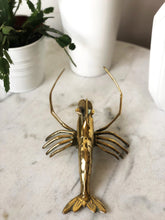 Load image into Gallery viewer, Brass lobster from the 70s
