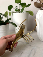 Load image into Gallery viewer, Brass lobster from the 70s
