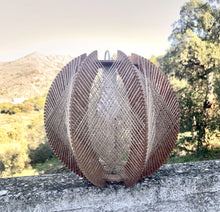 Charger l'image dans la galerie, Suspension scandinave vintage bois et fils