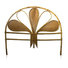Load image into Gallery viewer, Rattan & caning peacock headboard
