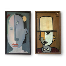 Load image into Gallery viewer, Cubist paintings "Mr. & Mrs."
