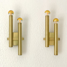 Load image into Gallery viewer, Pair of wall lights by Gaetano Sciolari, 1970s