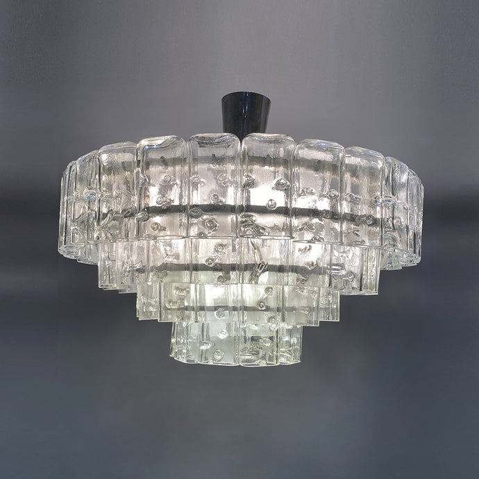 Large Doria Leuchten chandelier from the 1960s