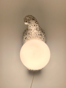 Lampe oiseau vintage en céramique, 1970