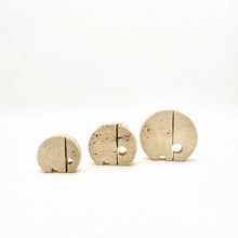 Load image into Gallery viewer, Family of 3 elephants in travertine by Fratelli Mannelli