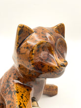 Load image into Gallery viewer, Vintage ceramic cat lamp from the 1960s - 1970s