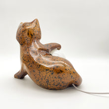 Load image into Gallery viewer, Vintage ceramic cat lamp from the 1960s - 1970s