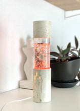 Load image into Gallery viewer, Travertine vintage glitter lamp