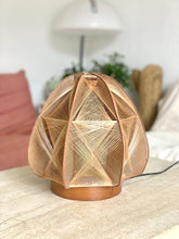 Load image into Gallery viewer, Scandinavian lamp in wood and wires from the 60s