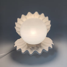 Load image into Gallery viewer, Vintage white ceramic shell lamp