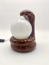 Load image into Gallery viewer, Ceramic cobra lamp, 1970