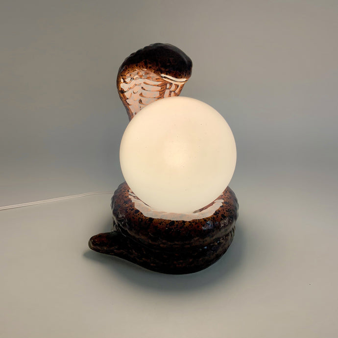 Lampe cobra en céramique, 1970