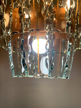 Load image into Gallery viewer, Zero Quattro chandelier for Fontana Arte in Murano glass, 1970