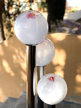 Cargar imagen en el visor de la galería, Lámpara de pie Mazzega de cromo y cristal de Murano, años 70