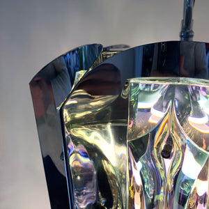 Pendant light "space age" Paolo Venini in Murano glass 1960