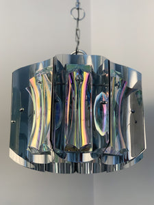 Lampara "era espacial" o "Space age" Paolo Venini en cristal de Murano 1960