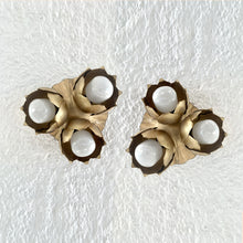Load image into Gallery viewer, Pair of sconces with flowers, 1970