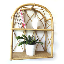 Load image into Gallery viewer, Rattan &amp; Bamboo Shelf