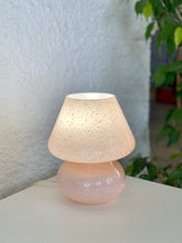 Load image into Gallery viewer, Pink mushroom lamp and encrusted metallic sequins, 1970
