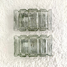 Cargar imagen en el visor de la galería, Pareja de apliques de cristal de Murano atribuidos a Carlo Nason