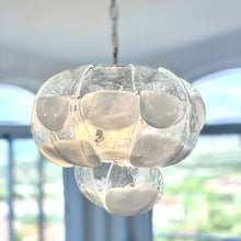 Load image into Gallery viewer, Chandelier in Murano glass petals by Carlo Nason for Mazzega