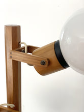 Load image into Gallery viewer, Wooden floor lamp from the 70&#39;s