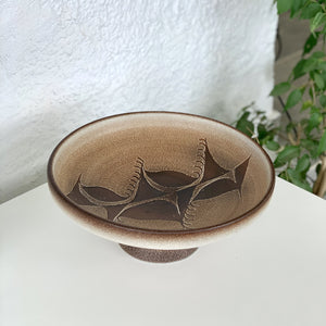 Handmade ceramic fruit bowl "Serra", 1960