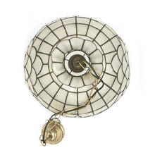 Load image into Gallery viewer, Mother of pearl &amp; brass pendant light