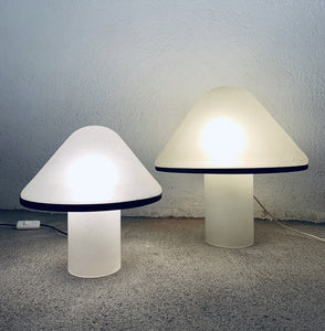 Lámparas en forma de seta de cristal de Murano (disponibles individualmente o en conjunto)