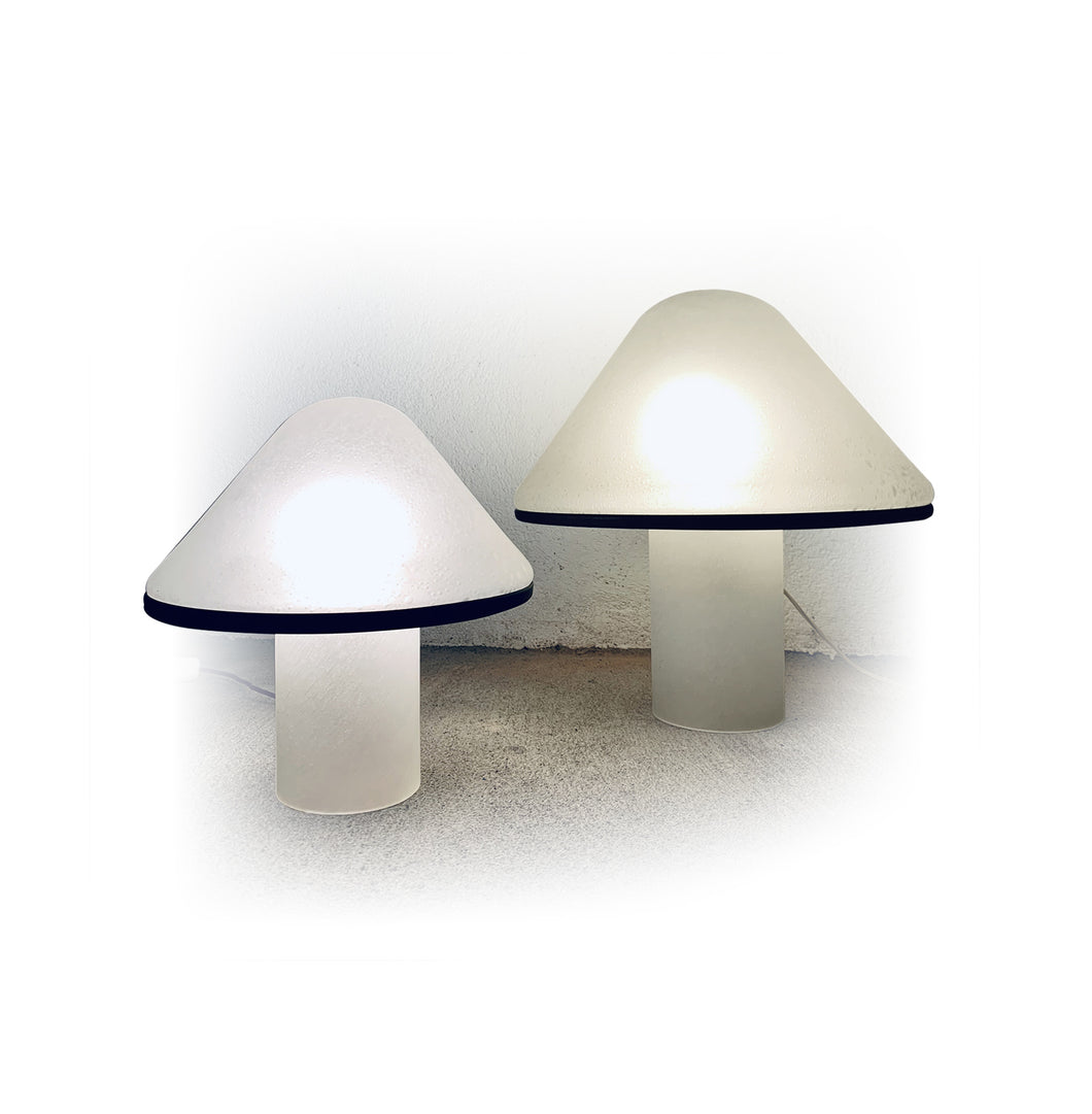 Lámparas en forma de seta de cristal de Murano (disponibles individualmente o en conjunto)