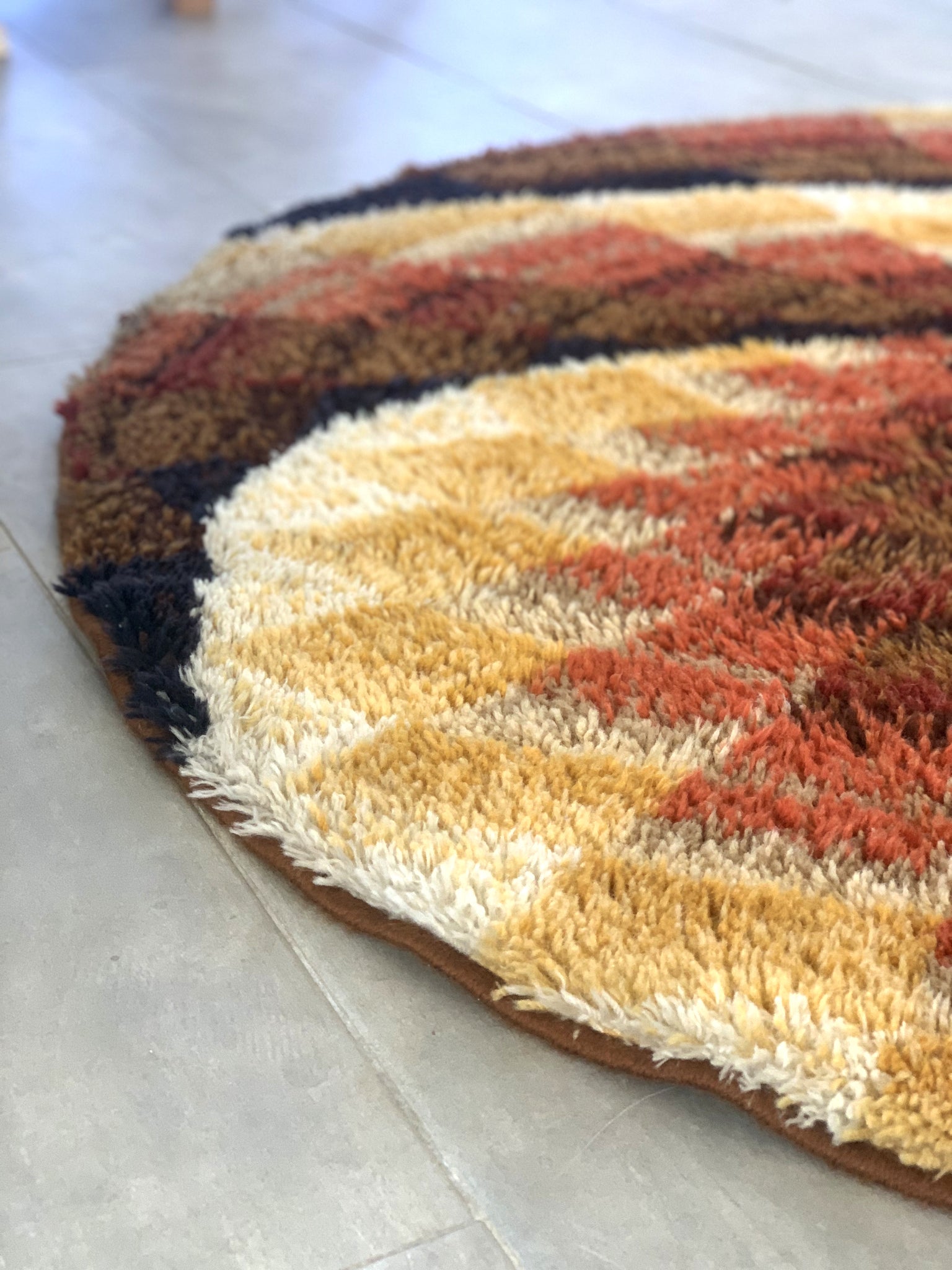 Retro Rond Tapis vintage rond 170cm – Marcette
