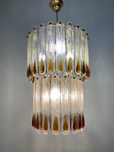 Load image into Gallery viewer, Mazzega chandelier in Murano glass