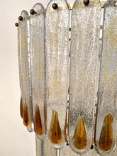 Load image into Gallery viewer, Mazzega chandelier in Murano glass