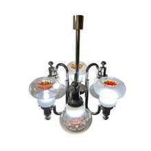 Load image into Gallery viewer, Mazzega chandelier from the 60s with 6 glass globes
