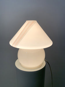 Lámpara "hongo" de cristal de los años 70 y 80