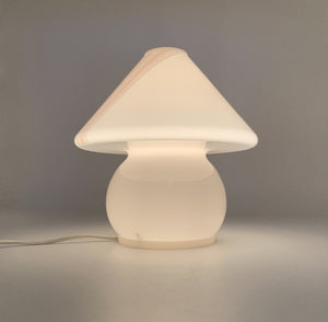 Lampe "champignon" en verre des années 70/80