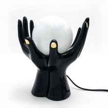 Charger l&#39;image dans la galerie, Lampe mains vintage noire