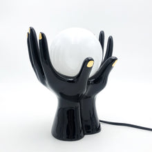 Load image into Gallery viewer, Vintage black hand lamp