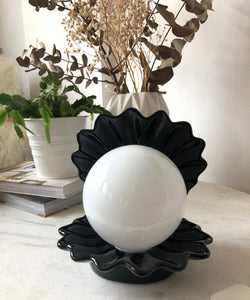 Vintage black shell lamp