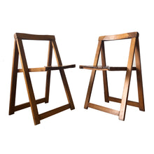 Load image into Gallery viewer, Set of 2 Aldo Jacober vintage 60&#39;s folding chairs
