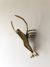 Load image into Gallery viewer, Brass lobster from the 70s