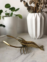 Load image into Gallery viewer, Brass lobster from the 70s