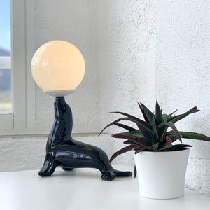 Vintage seal / sea lion lamp from the 60s and 70s