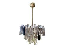 Load image into Gallery viewer, Venini trihedral chandelier in Murano glass
