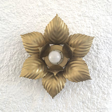 Load image into Gallery viewer, Vintage gold flower sconce (1 available)