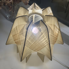 Load image into Gallery viewer, SCANDINAVIAN LAMP IN WOOD AND WIRE FROM THE 70S