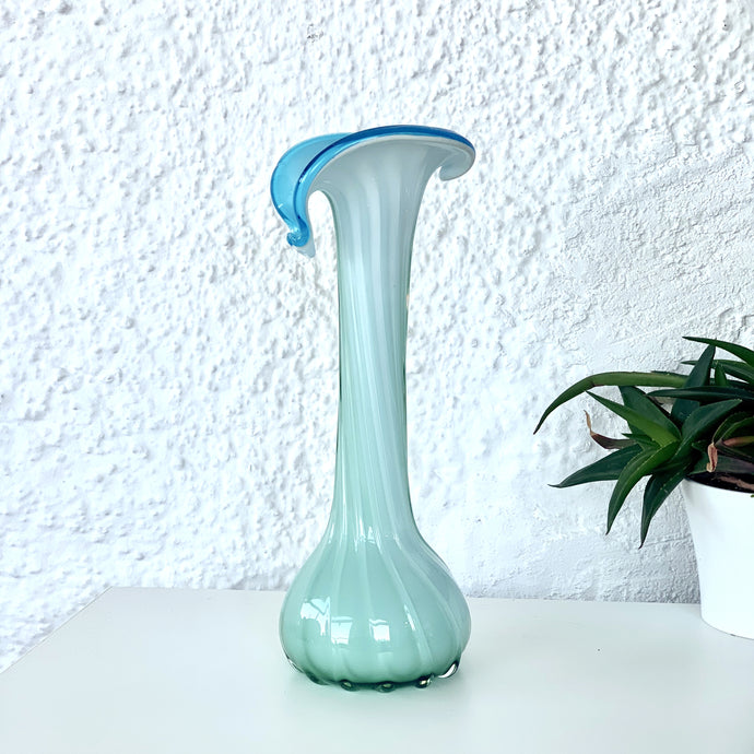 Vase en verre de Murano en forme de fleur d'arum
