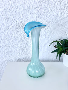 Murano glass vase in the shape of an arum flower